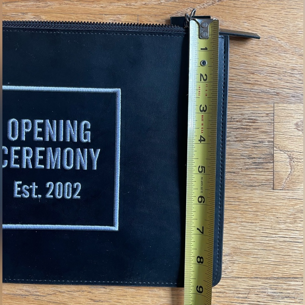 Opening Ceremony clutch. Black leather. - Picture 5 of 6